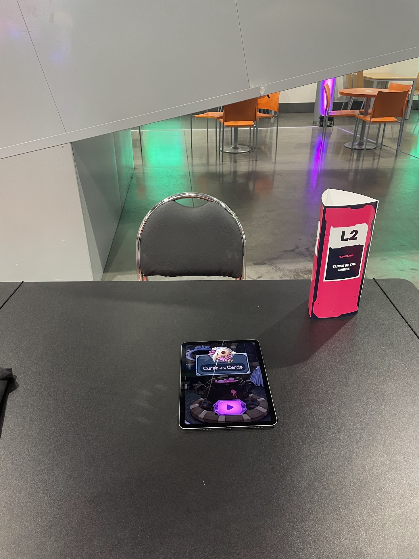 Curse of the Cards running on iPad