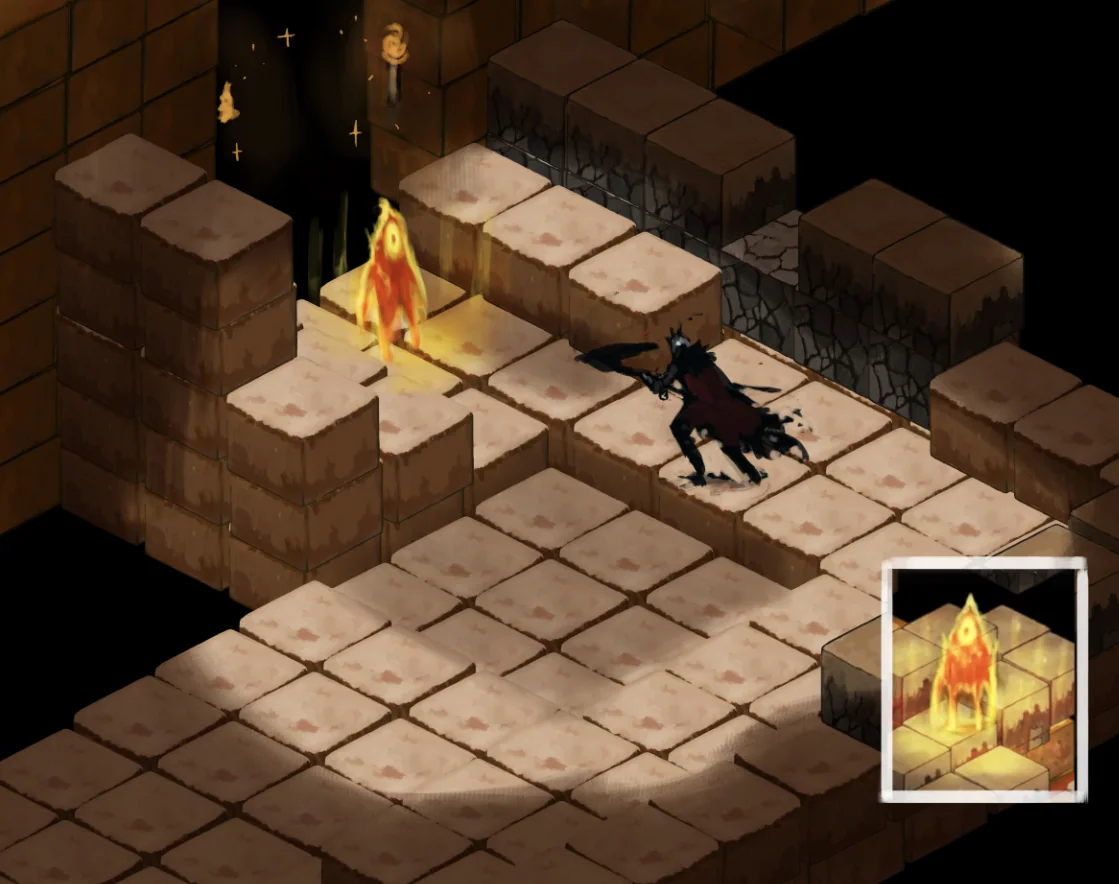 Fiery Desert dungeon mockup