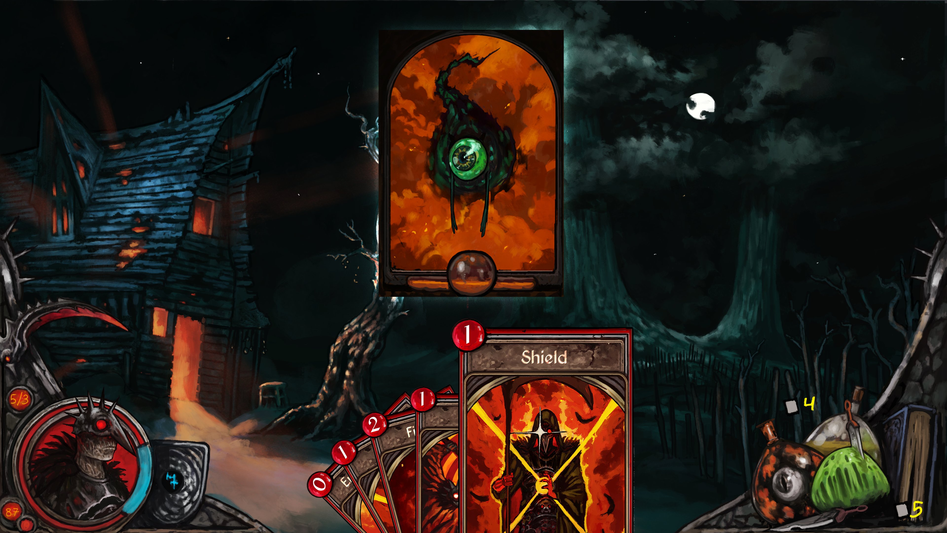 GRAVEFIRE battle screen